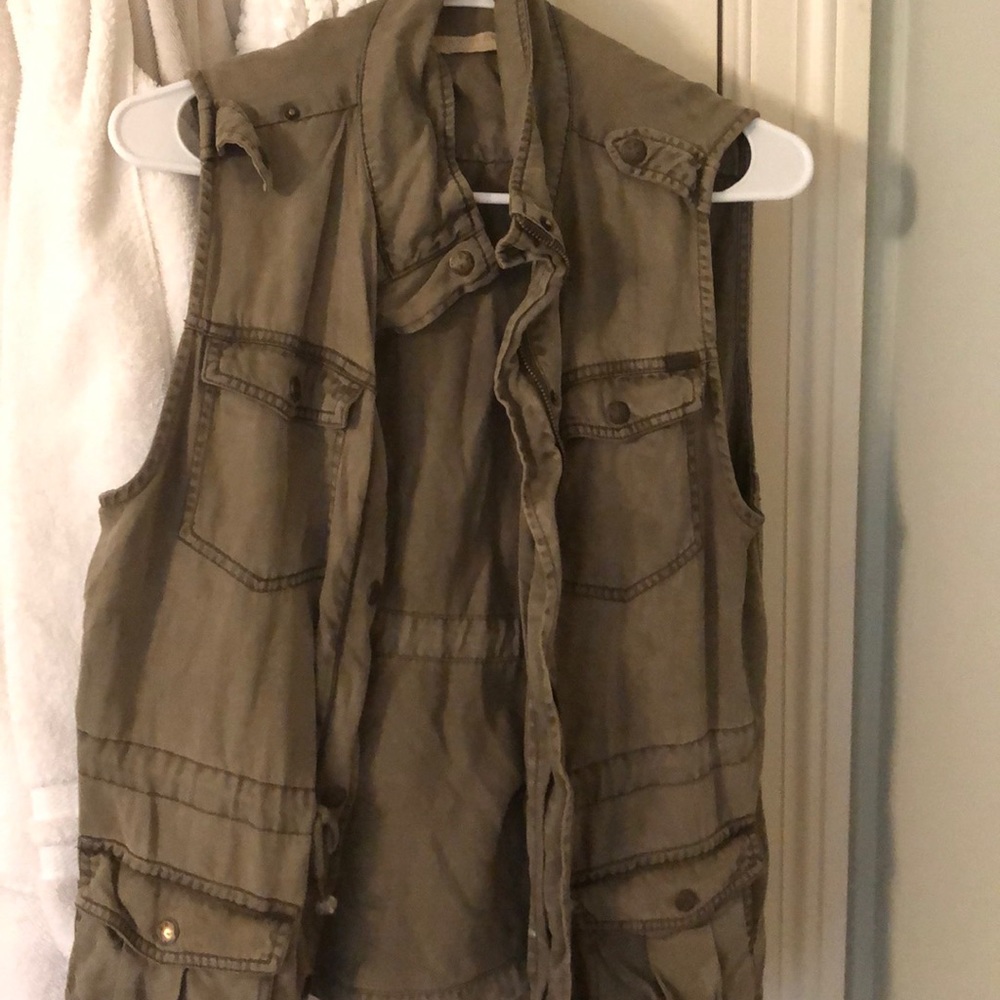 Green vest great for layering